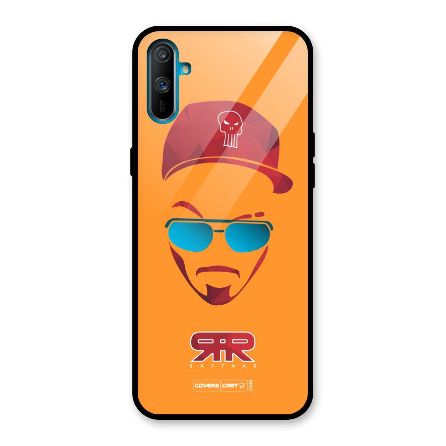 Raftaar Orange Glass Back Case for Realme C3