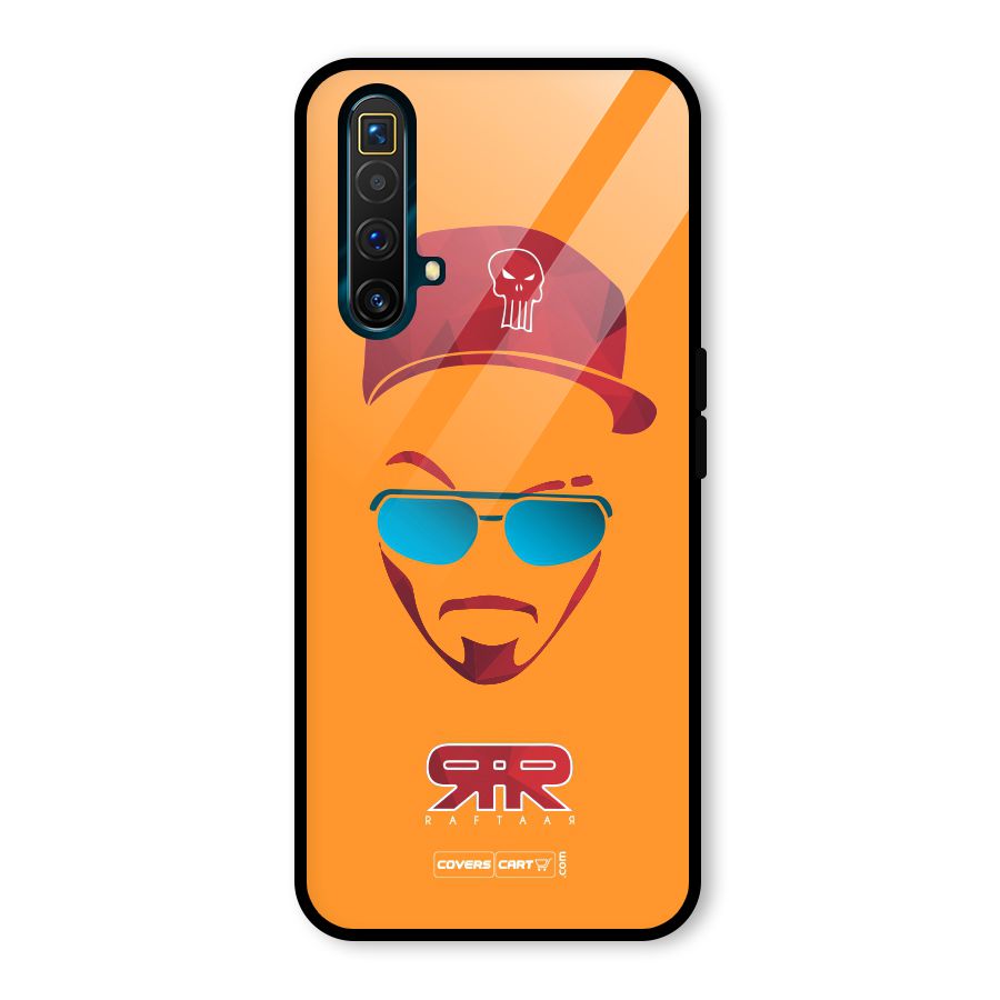 Raftaar Orange Glass Back Case for Realme X3