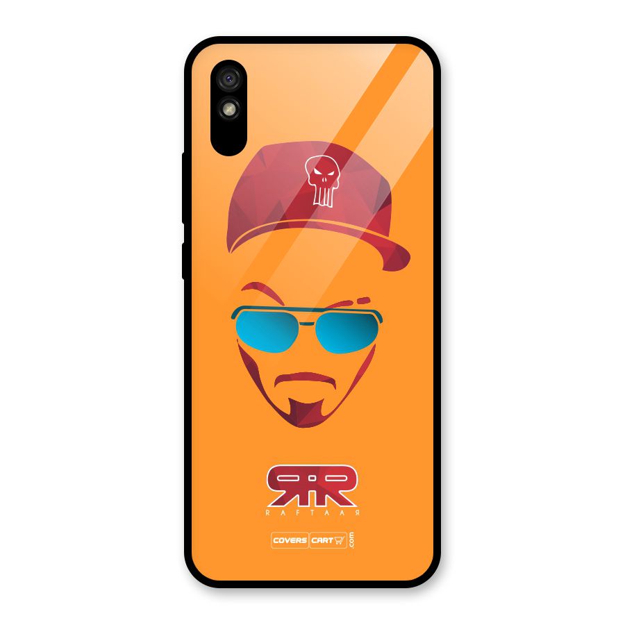 Raftaar Orange Glass Back Case for Redmi 9A
