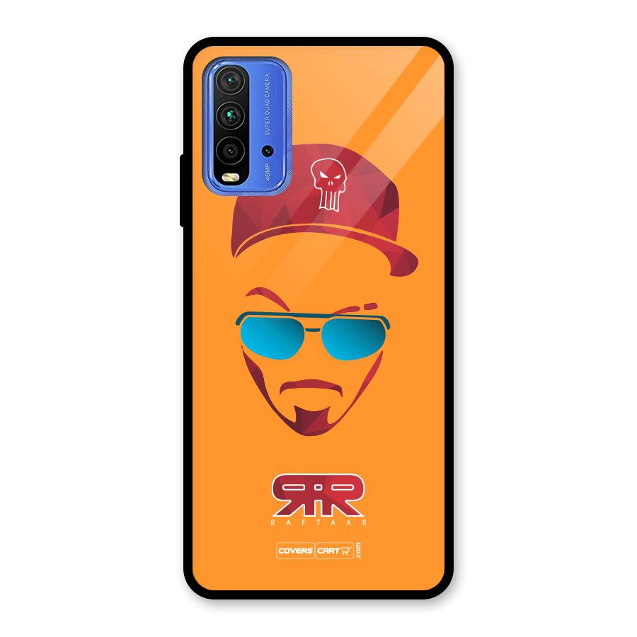 Raftaar Orange Glass Back Case for Redmi 9 Power