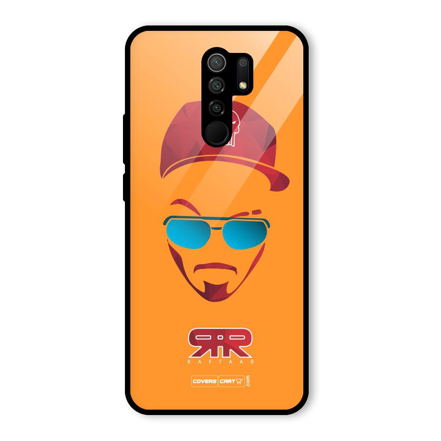 Raftaar Orange Glass Back Case for Redmi 9 Prime