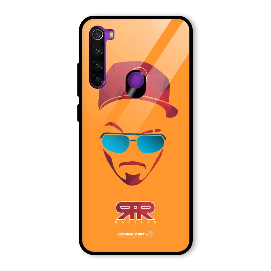Raftaar Orange Glass Back Case for Redmi Note 8