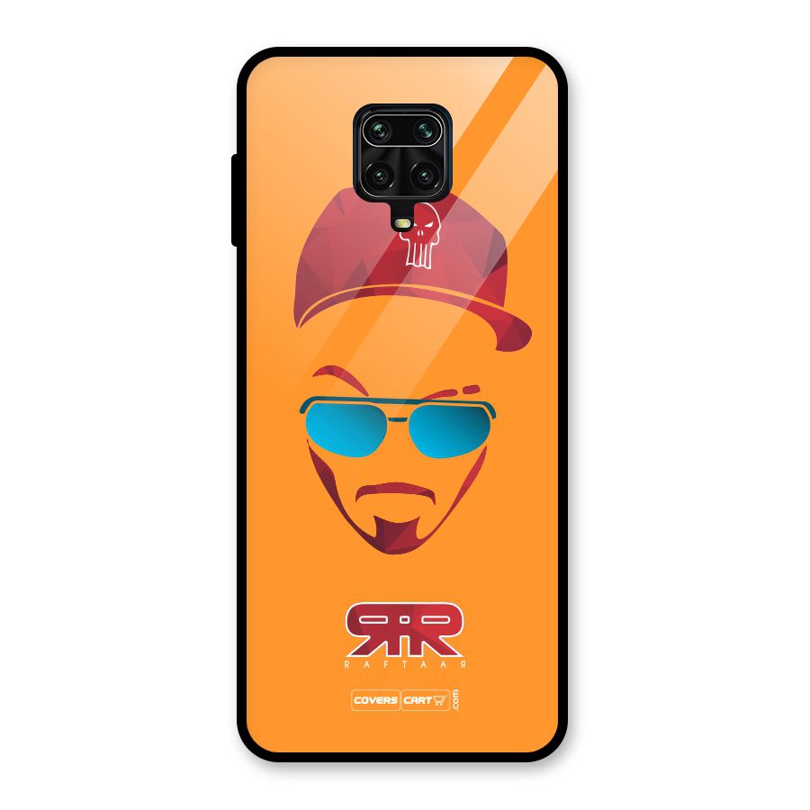 Raftaar Orange Glass Back Case for Redmi Note 9 Pro
