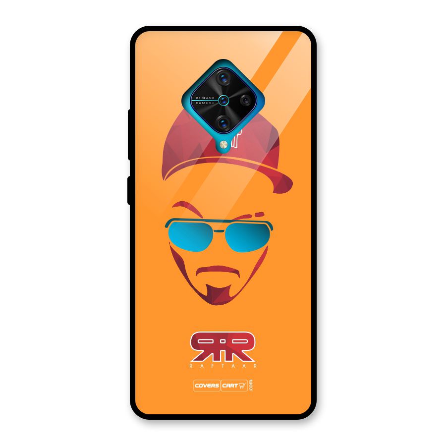 Raftaar Orange Glass Back Case for Vivo S1 Pro