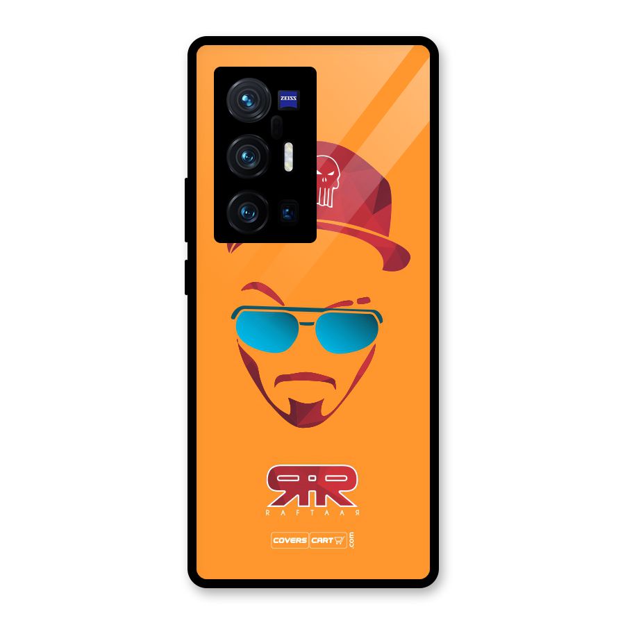 Raftaar Orange Glass Back Case for Vivo X70 Pro Plus