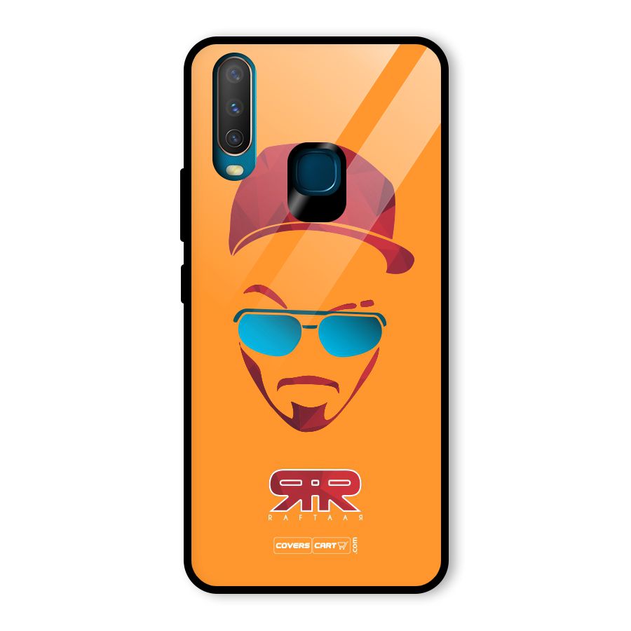 Raftaar Orange Glass Back Case for Vivo Y15