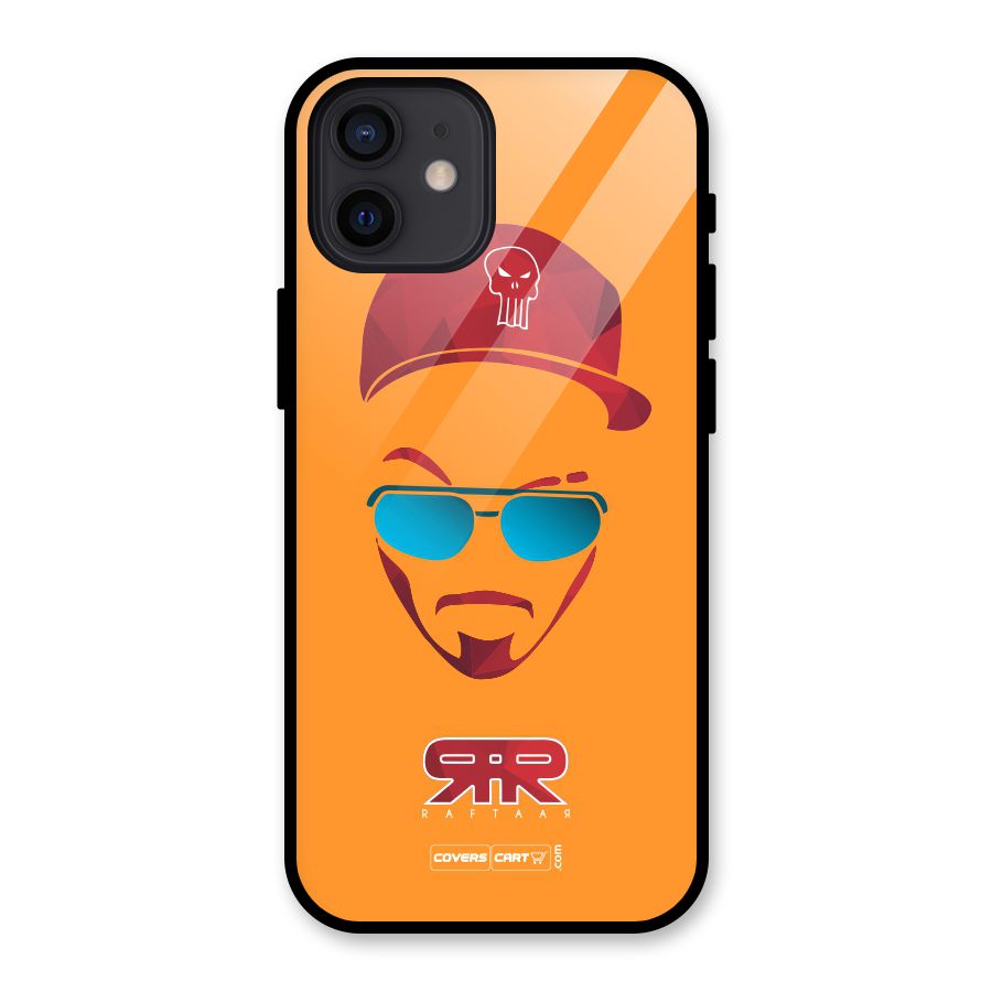 Raftaar Orange Glass Back Case for iPhone 12