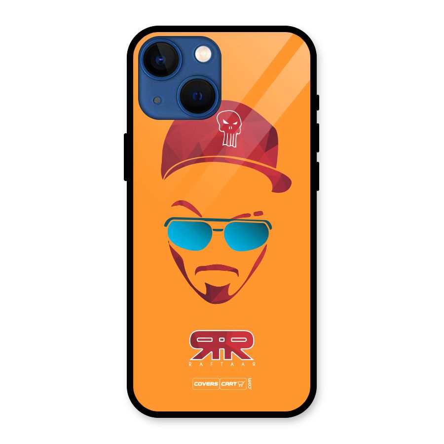 Raftaar Orange Glass Back Case for iPhone 13 Mini