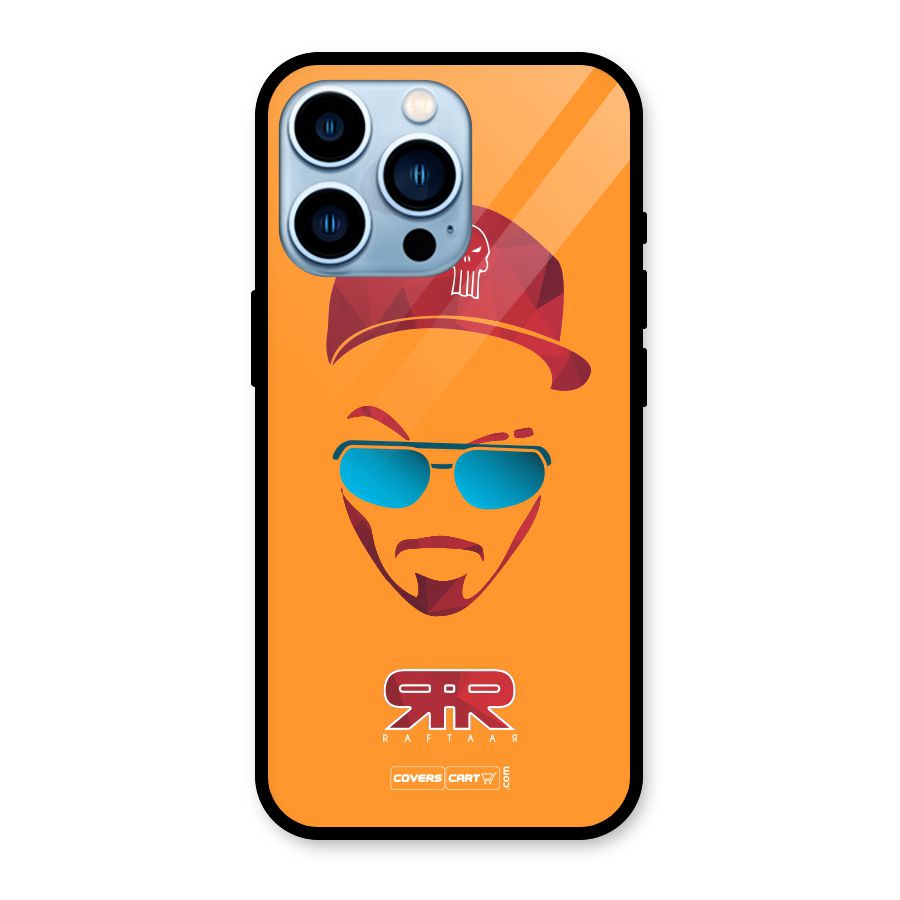 Raftaar Orange Glass Back Case for iPhone 13 Pro