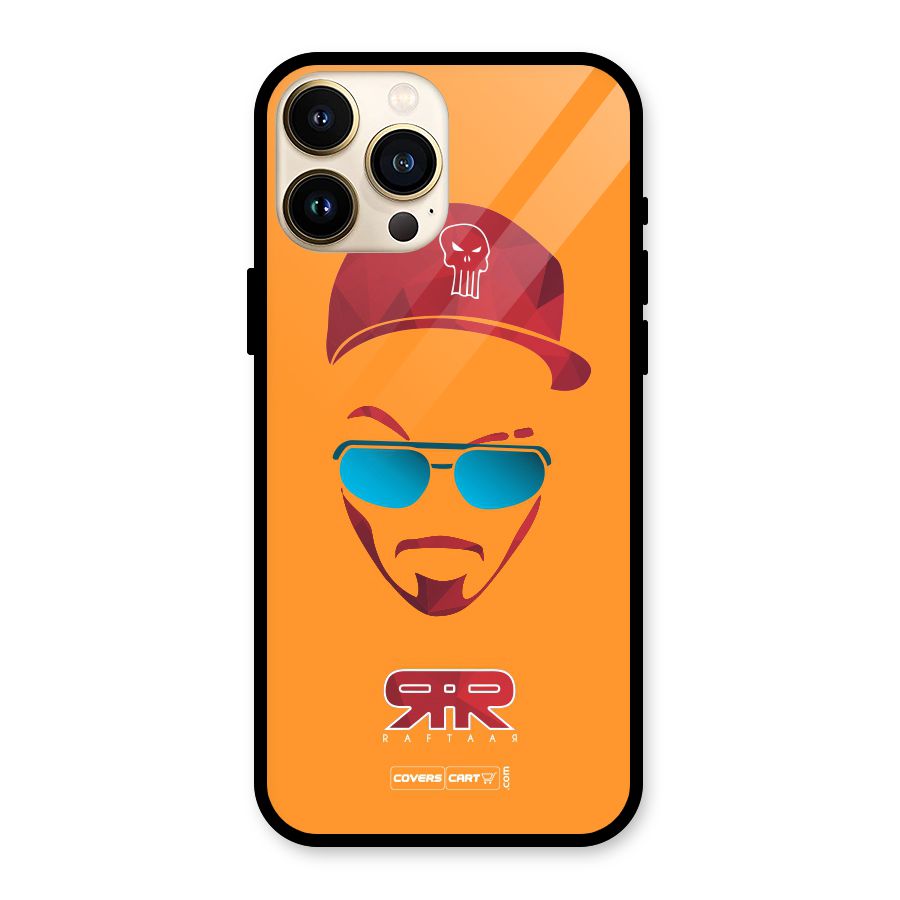 Raftaar Orange Glass Back Case for iPhone 13 Pro Max