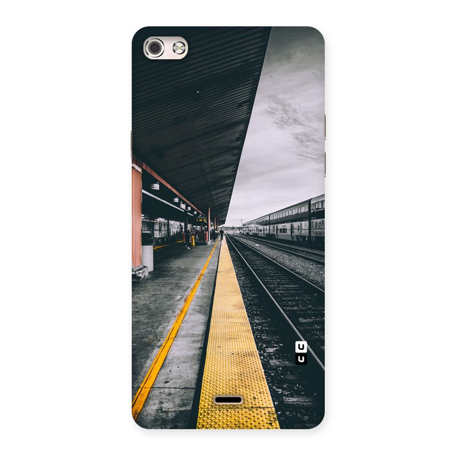 Railway Track Back Case for Micromax Canvas Silver 5