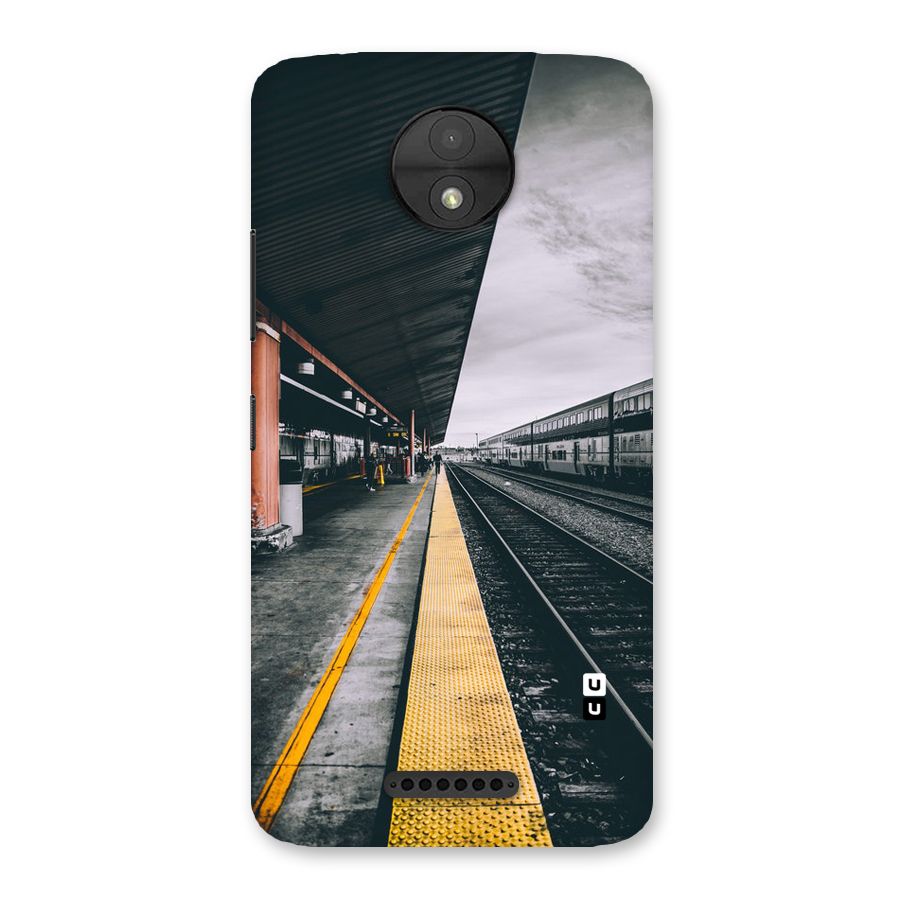 Railway Track Back Case for Moto C