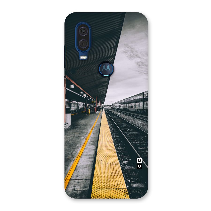 Railway Track Back Case for Motorola One Vision