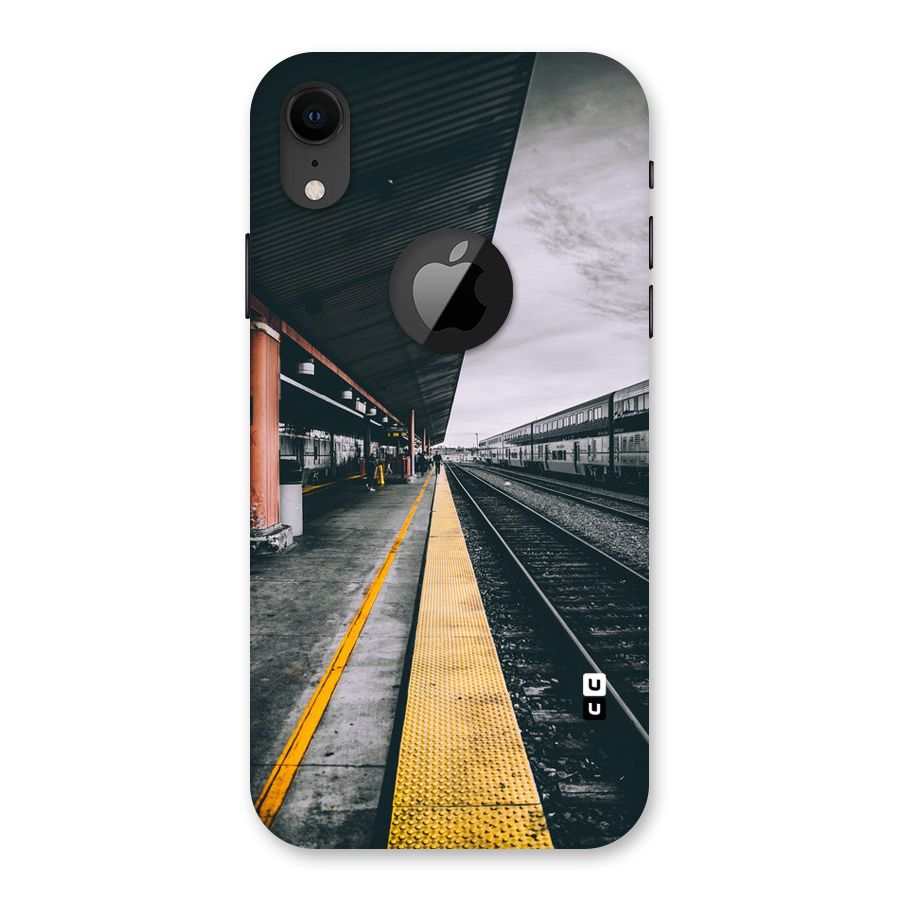 Railway Track Back Case for iPhone XR Logo Cut