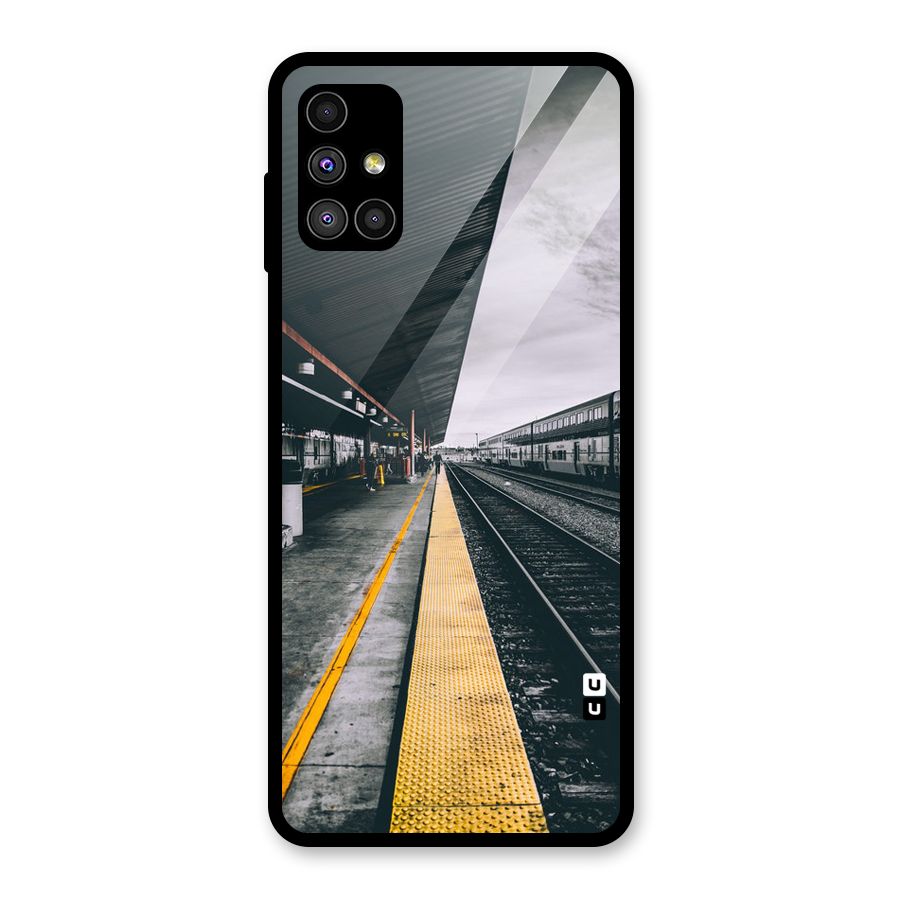 Railway Track Glass Back Case for Galaxy M51