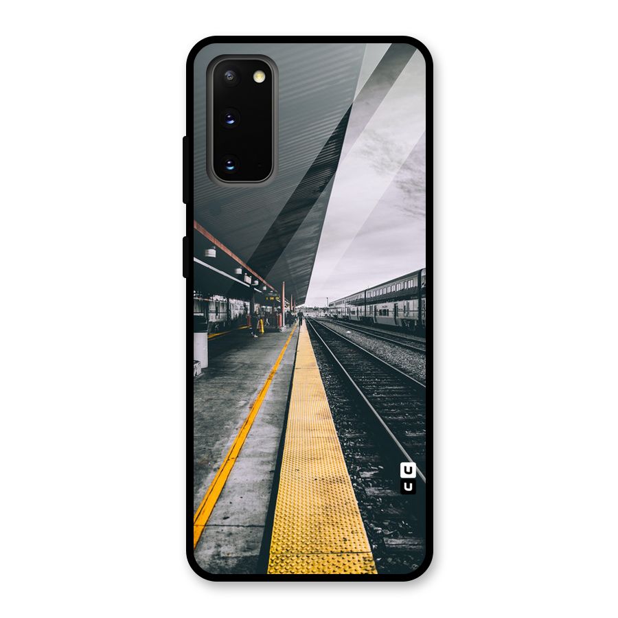 Railway Track Glass Back Case for Galaxy S20