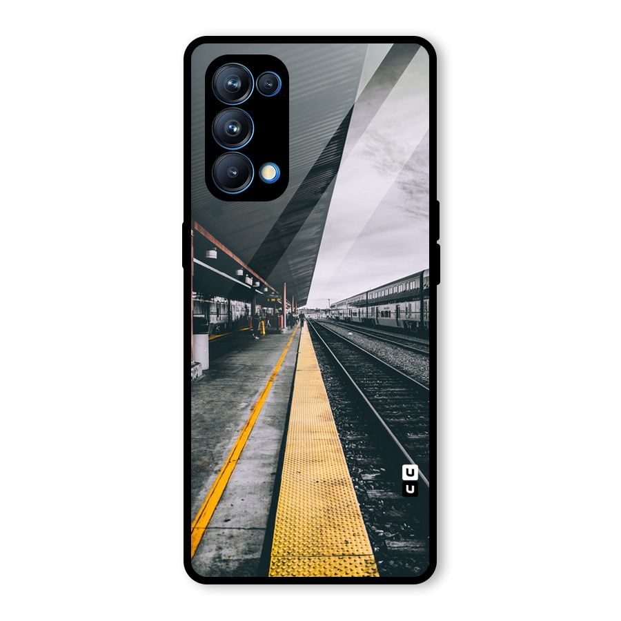 Railway Track Glass Back Case for Oppo Reno5 Pro 5G