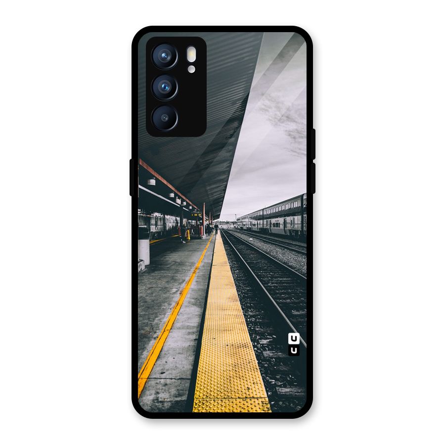 Railway Track Glass Back Case for Oppo Reno6 5G