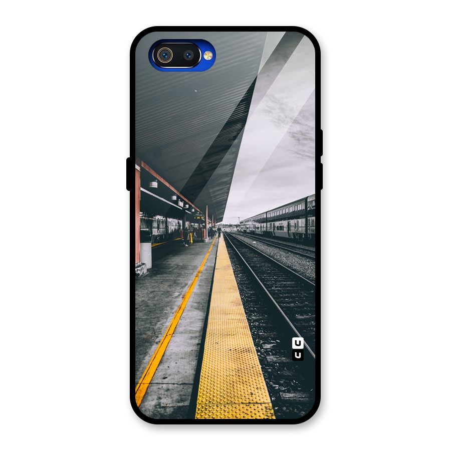 Railway Track Glass Back Case for Realme C2