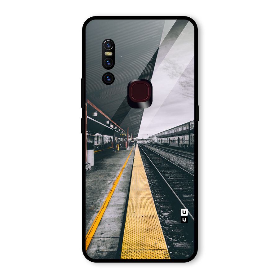 Railway Track Glass Back Case for Vivo V15