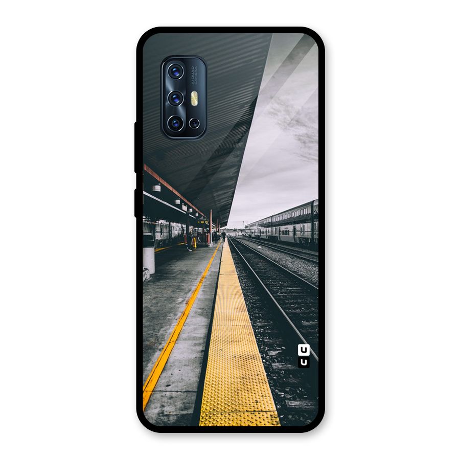 Railway Track Glass Back Case for Vivo V17