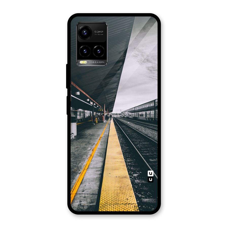 Railway Track Glass Back Case for Vivo Y21A