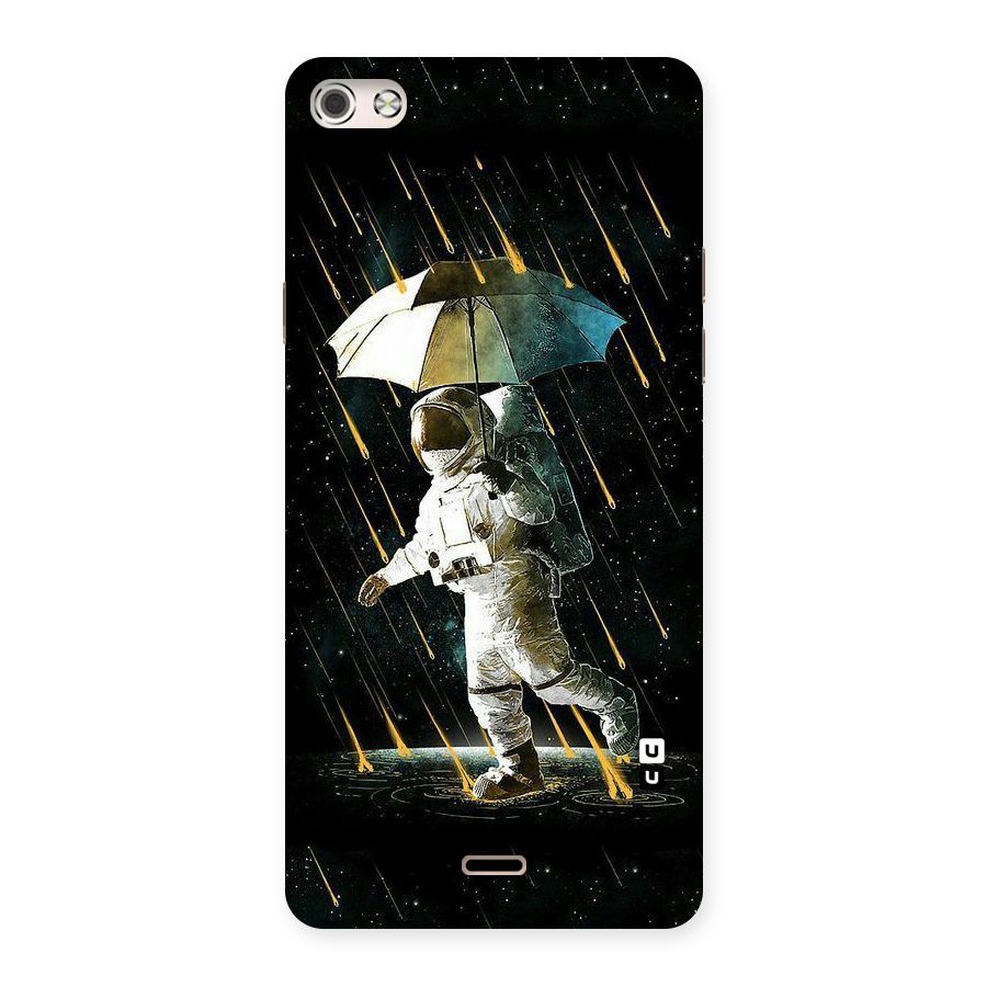Rain Spaceman Back Case for Micromax Canvas Silver 5