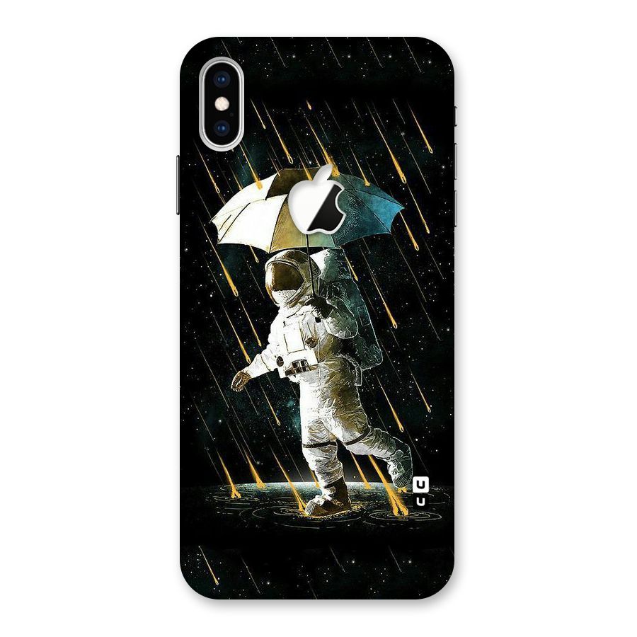 Rain Spaceman Back Case for iPhone XS Max Apple Cut