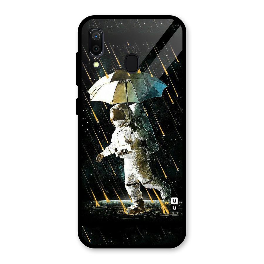 Rain Spaceman Glass Back Case for Galaxy A30