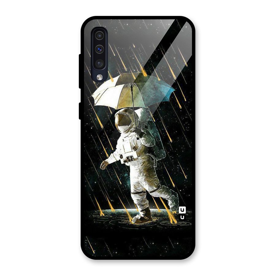 Rain Spaceman Glass Back Case for Galaxy A30s