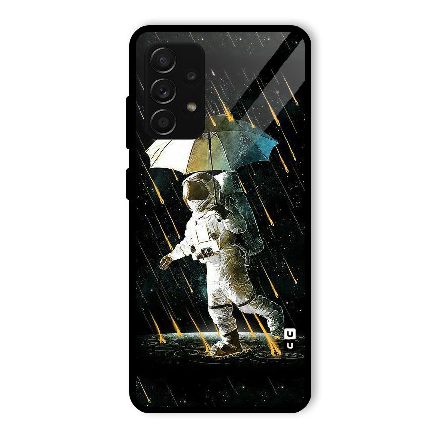 Rain Spaceman Glass Back Case for Galaxy A53 5G