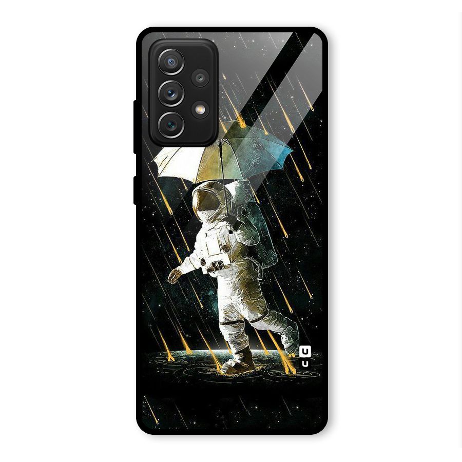 Rain Spaceman Glass Back Case for Galaxy A72