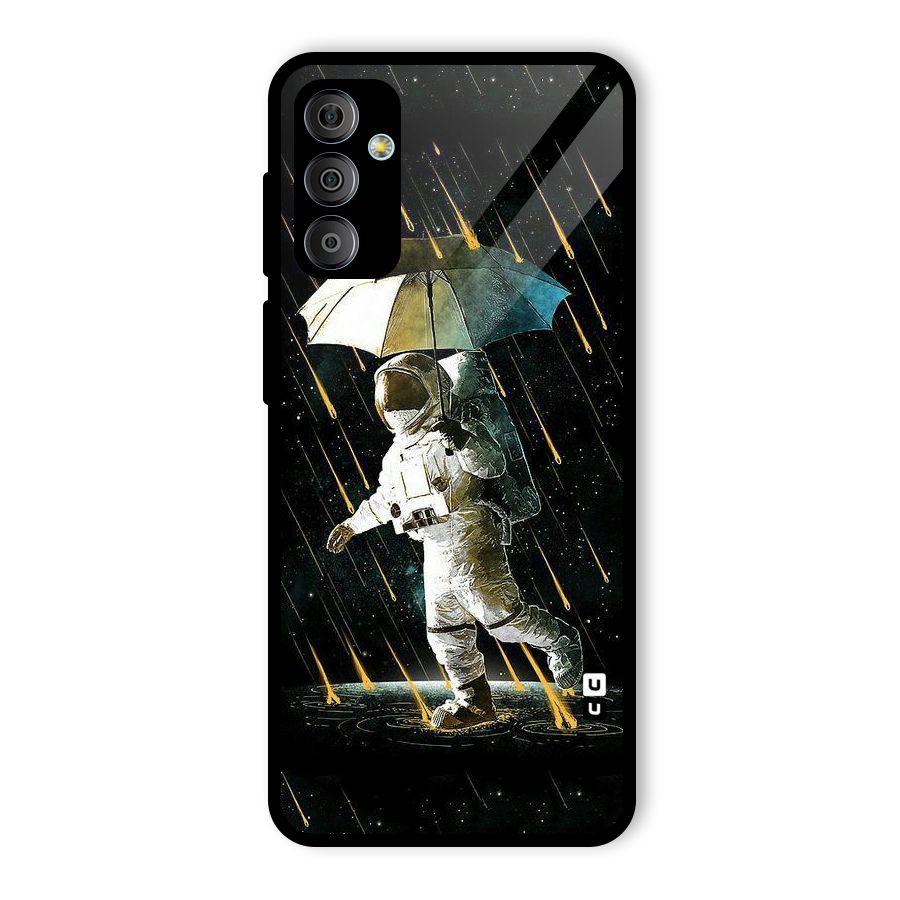 Rain Spaceman Glass Back Case for Galaxy F23