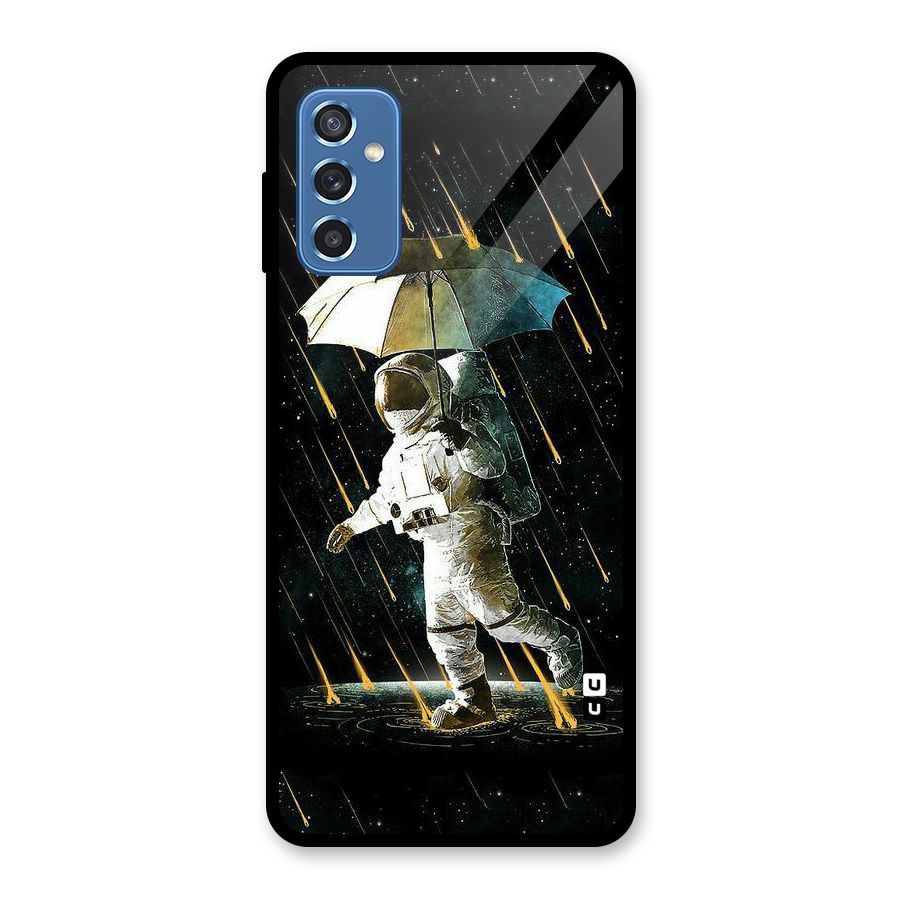 Rain Spaceman Glass Back Case for Galaxy M52 5G