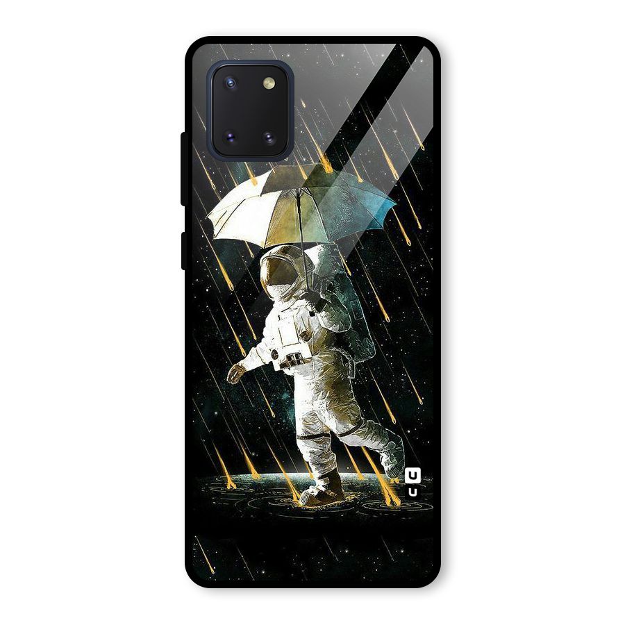 Rain Spaceman Glass Back Case for Galaxy Note 10 Lite