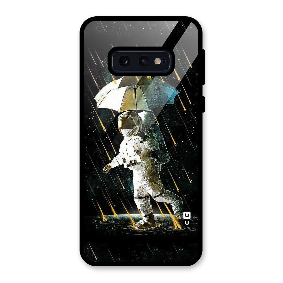 Rain Spaceman Glass Back Case for Galaxy S10e