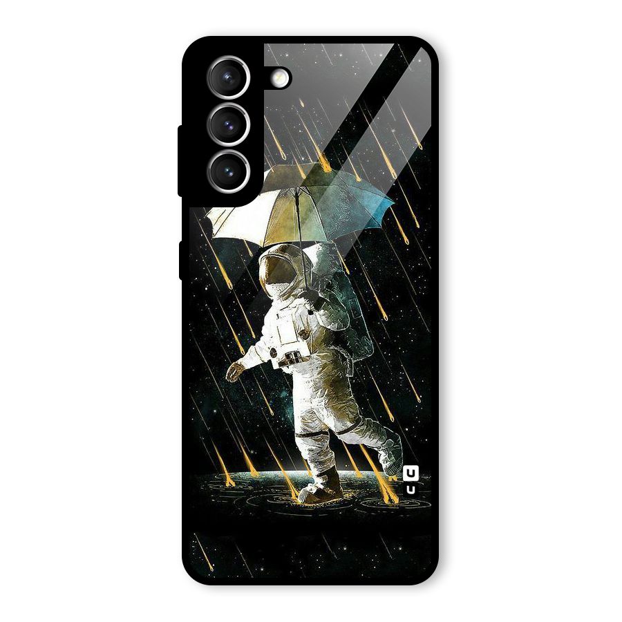 Rain Spaceman Glass Back Case for Galaxy S21 5G