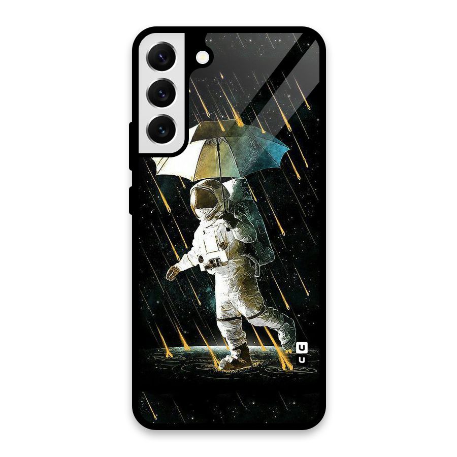 Rain Spaceman Glass Back Case for Galaxy S22 Plus 5G