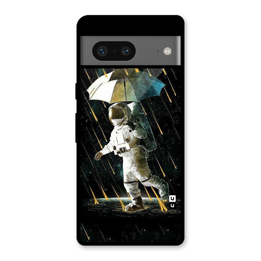 Rain Spaceman Glass Back Case for Google Pixel 7