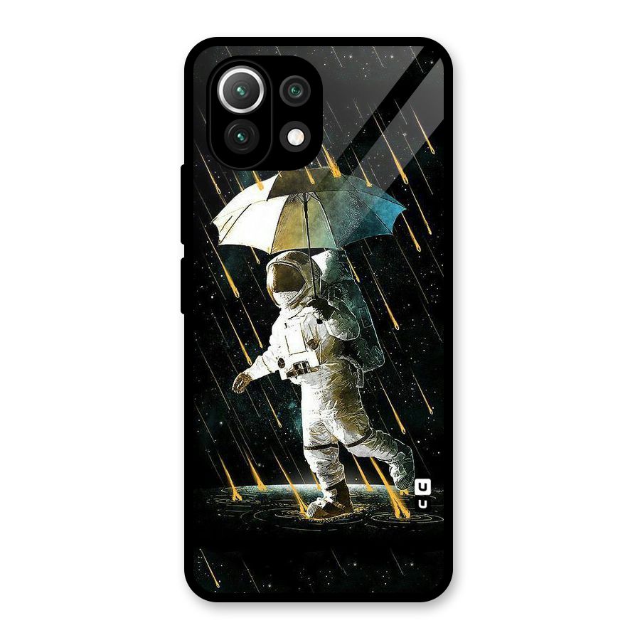 Rain Spaceman Glass Back Case for Mi 11 Lite