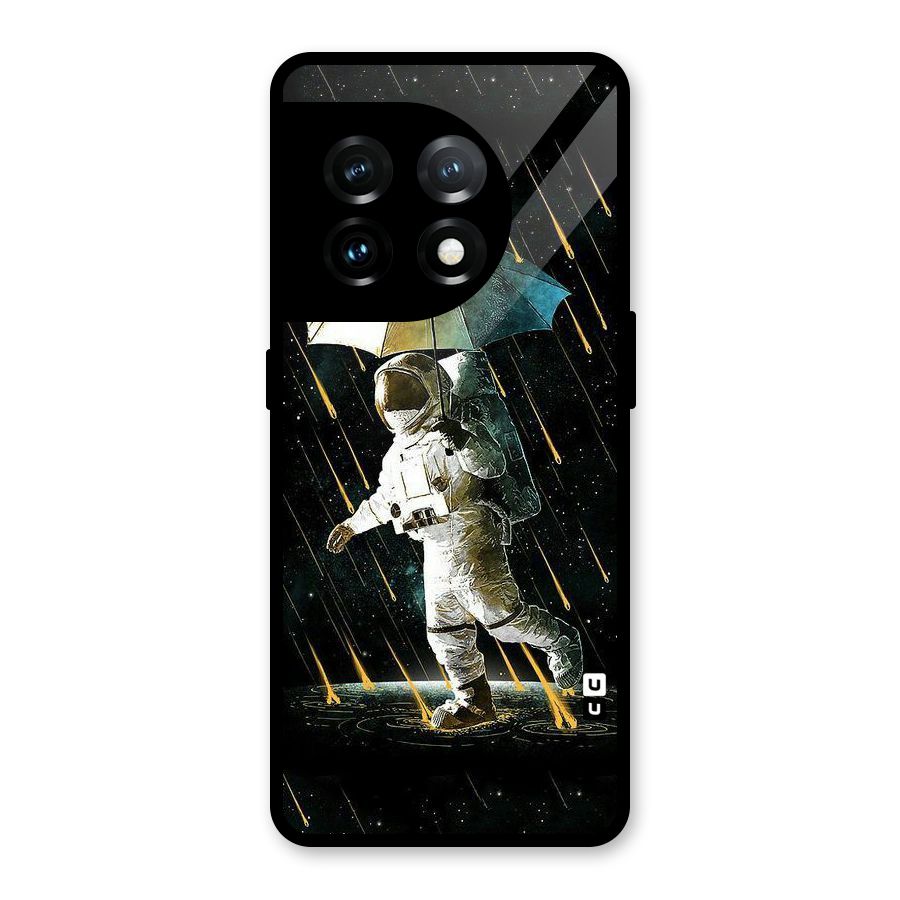 Rain Spaceman Glass Back Case for OnePlus 11