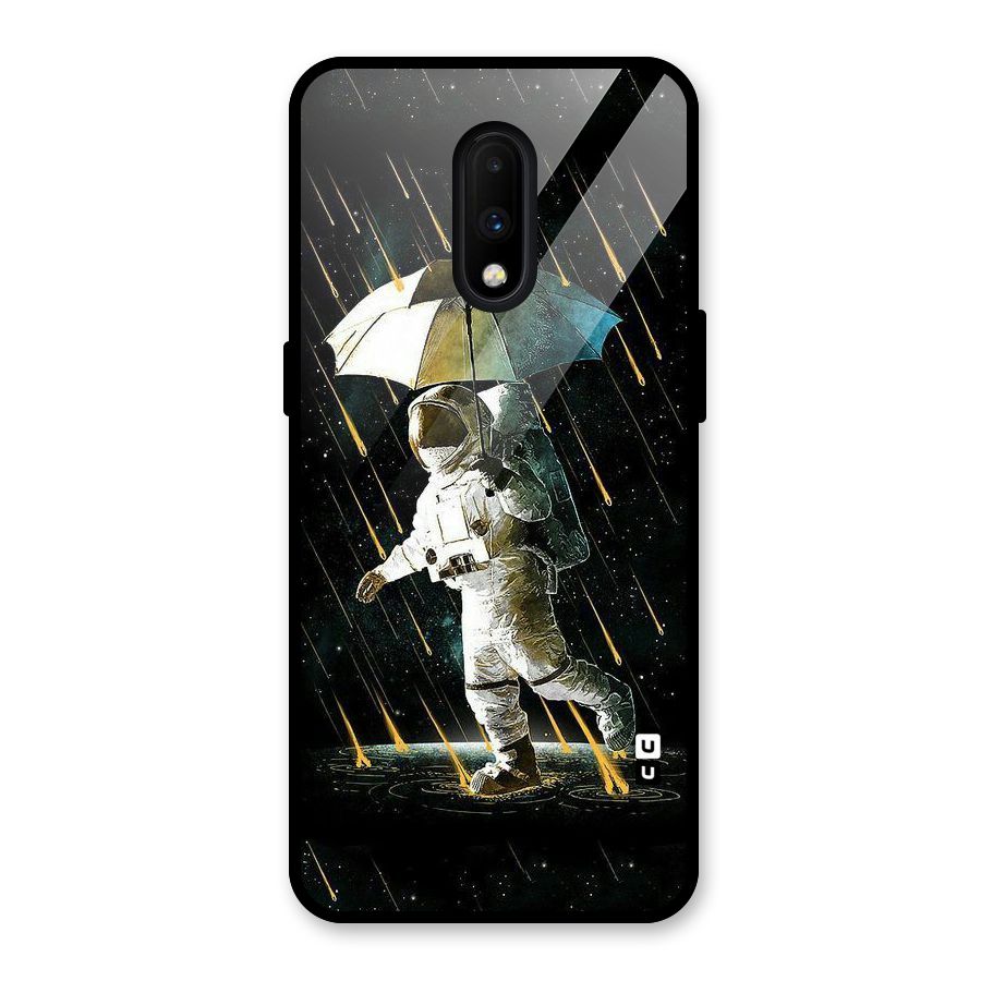 Rain Spaceman Glass Back Case for OnePlus 7