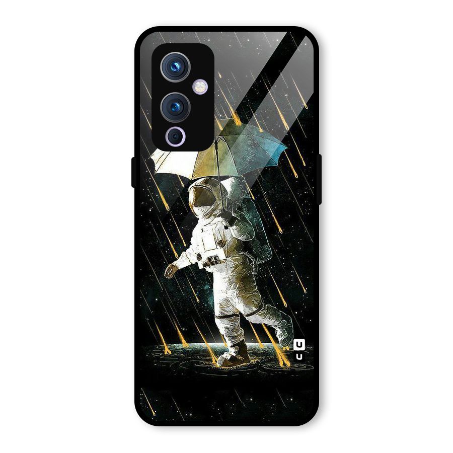 Rain Spaceman Glass Back Case for OnePlus 9
