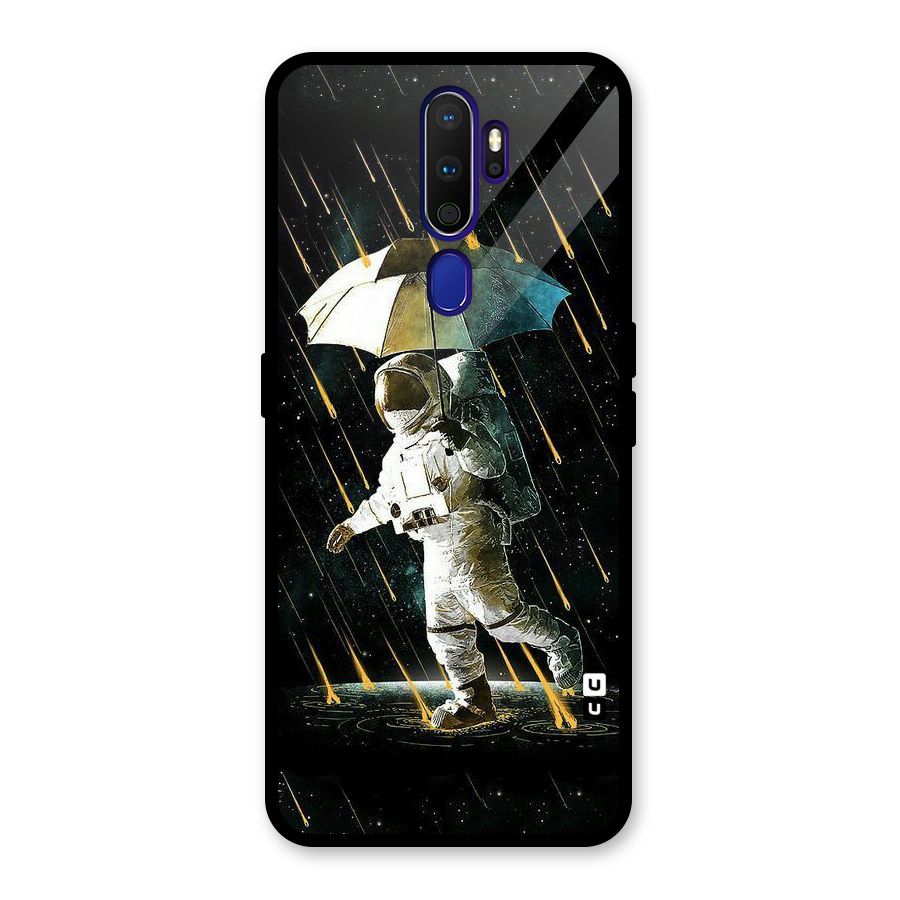 Rain Spaceman Glass Back Case for Oppo A9 (2020)