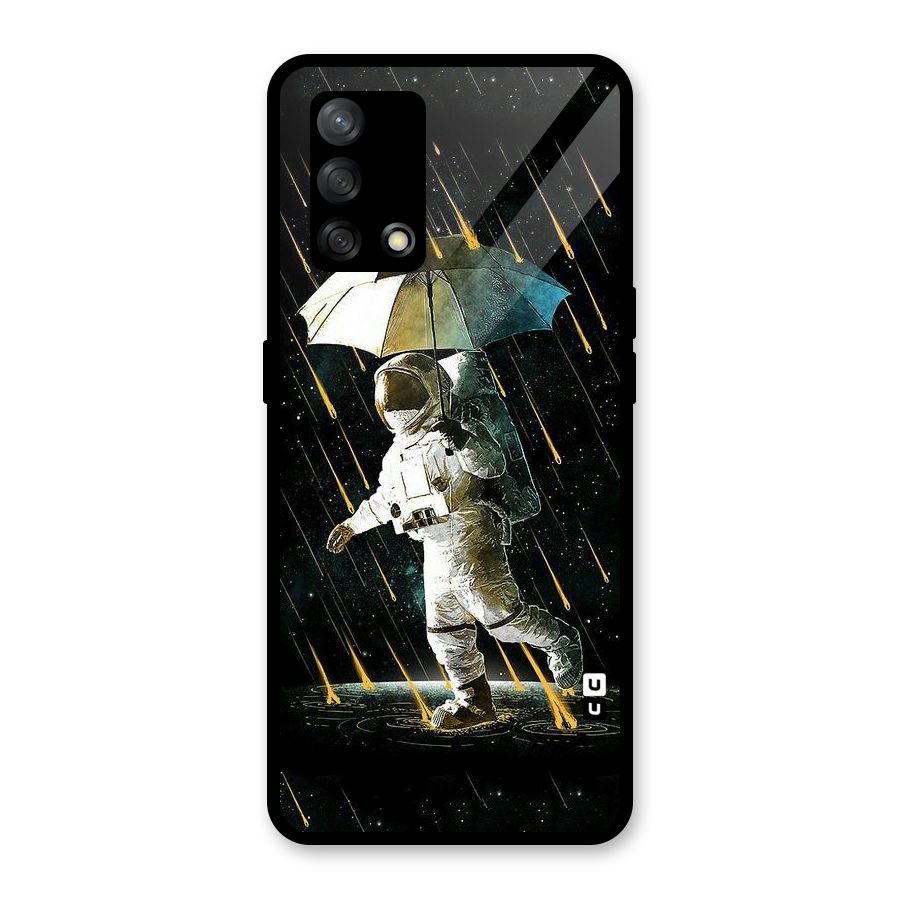 Rain Spaceman Glass Back Case for Oppo F19