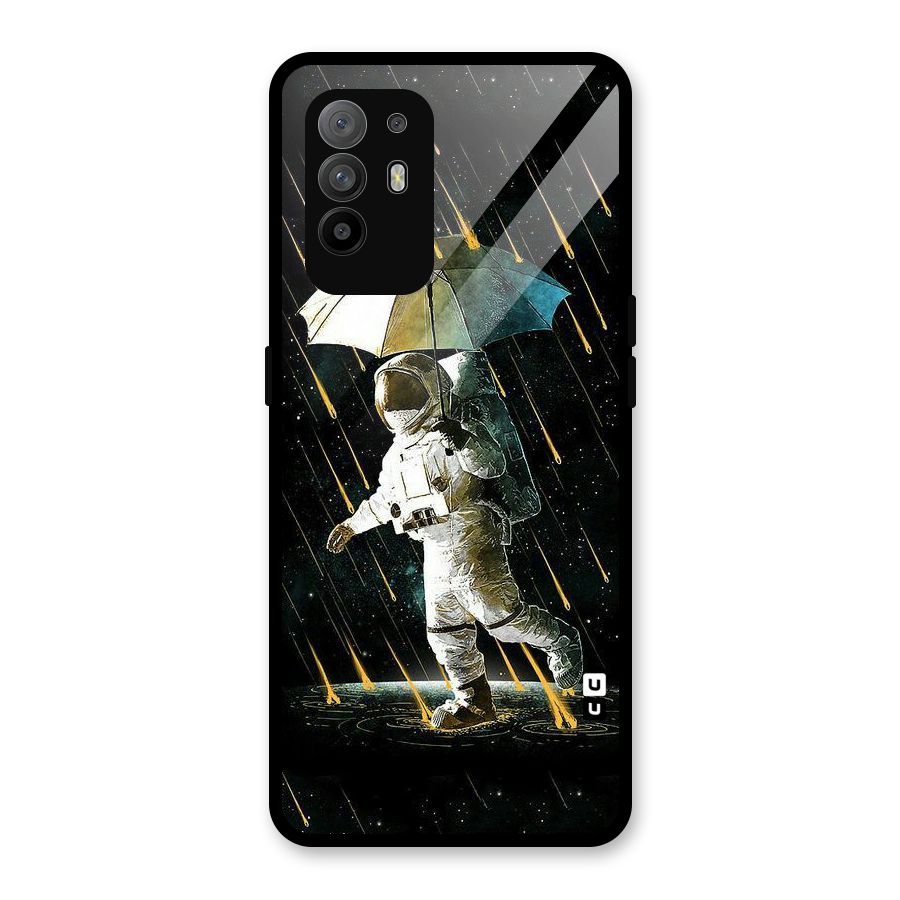 Rain Spaceman Glass Back Case for Oppo F19 Pro Plus 5G