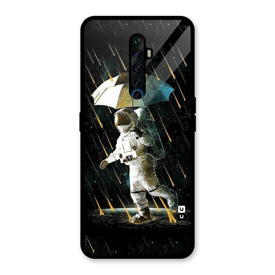 Rain Spaceman Glass Back Case for Oppo Reno2 F