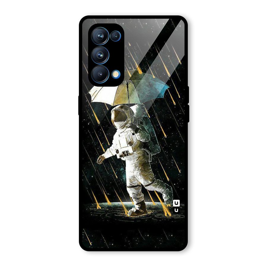 Rain Spaceman Glass Back Case for Oppo Reno5 Pro 5G