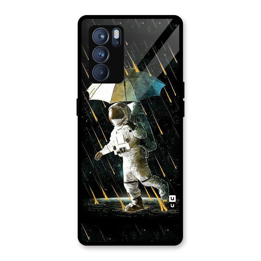 Rain Spaceman Glass Back Case for Oppo Reno6 Pro 5G