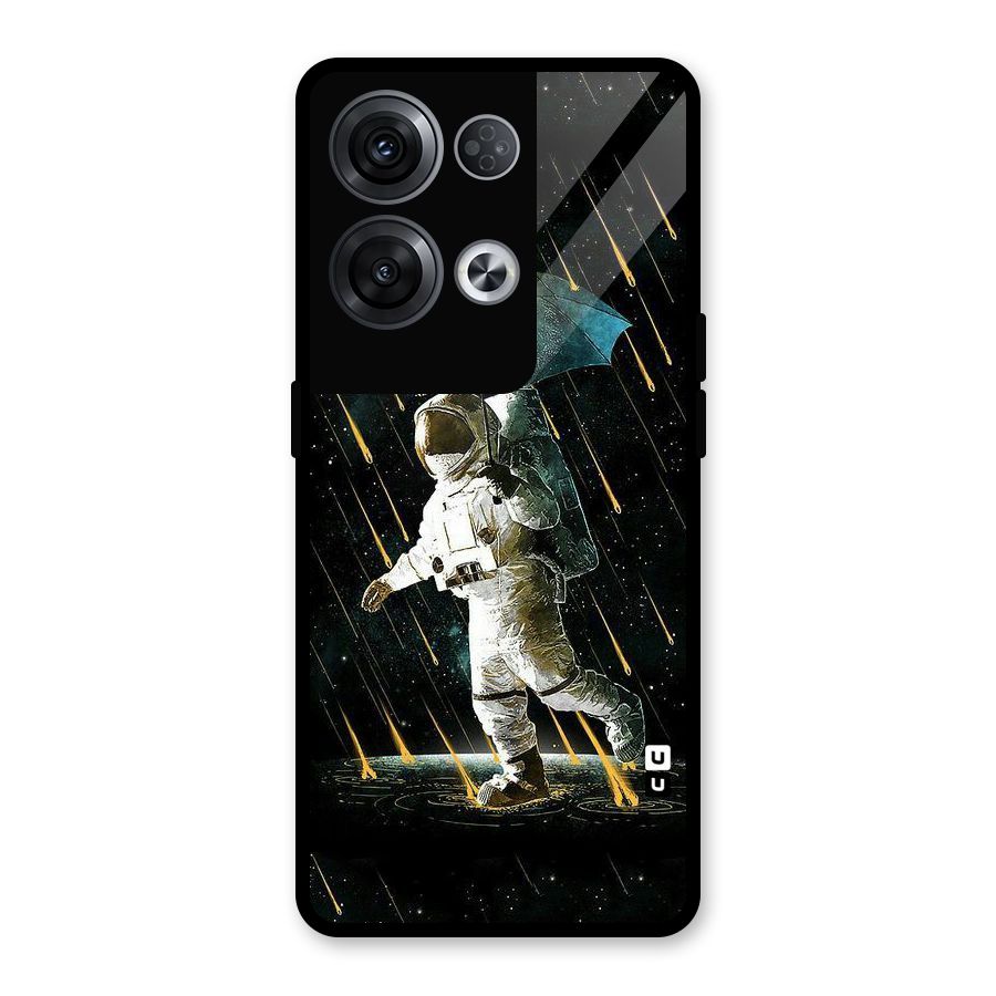 Rain Spaceman Glass Back Case for Oppo Reno8 Pro 5G